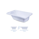 Banheira Avulsa Rigida Branca  Millenia - Burigotto