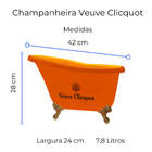 Banheira Champanheira Veuve Clicquot + 2 Taças Champanhe