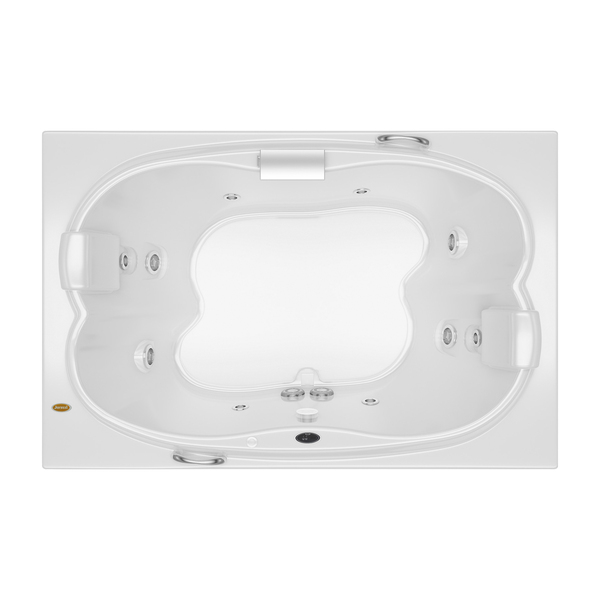 Banheira com Hidromassagem Aquecedor 56x183x120cm Eura (P1) Confort Jacuzzi
