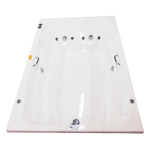 Banheira com Hidromassagem 155x115x42cm Acrílico Acrilbath Top Line Ouro Fino