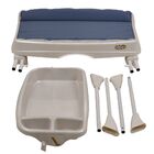Banheira De Bebê Burigotto Splash+ Com Suporte E Trocador Azu