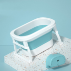 Banheira De Bebê Dobrável Média - Ciano