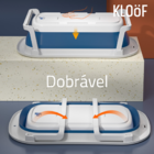 Banheira De Bebê Dobrável Pequena - Salmão