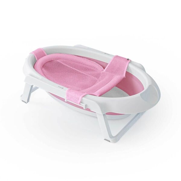 Banheira De Bebê Safety 1st Smile Dobravel Compacta Pink Rosa