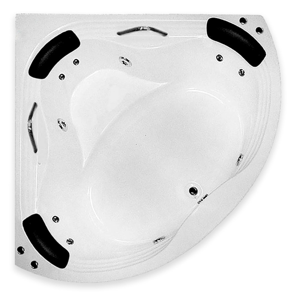 Banheira De Canto Angulo 3 Cantos Completa com hidromassagem