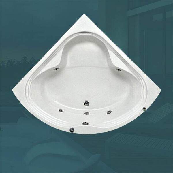 BANHEIRA DE CANTO MONACO COM HIDRO EM ACRILICO (1,34 x 1,34 x