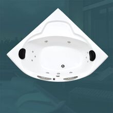 BANHEIRA DE CANTO SANTA MONICA COMPLETA COM HIDRO EM ACRILICO