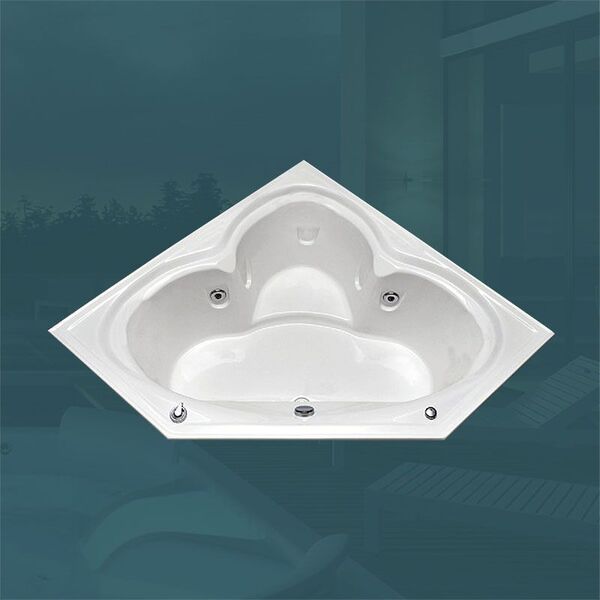 BANHEIRA DE CANTO SEVILHA COM HIDRO EM ACRILICO (1,50 x 1,50