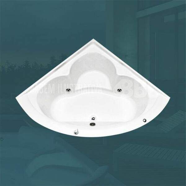 BANHEIRA DE CANTO VENEZA COM HIDRO (1,57 x 1,57 x 0,51)220V