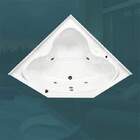 BANHEIRA DE CANTO VIENA COM HIDRO  (1,66 x 1,66 x 0,50) 220V