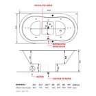 Banheira De Hidromassagem   Ofuro Oval Duplo Essencial 161cmx