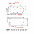 Banheira De Hidromassagem   Palermo Elegance 177cmx82cmx77cm