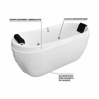 Banheira De Hidromassagem   Palermo Elegance 177cmx82cmx77cm