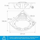 Banheira De Hidromassagem Acapulco Gran Luxo 150x211x51cm - P