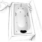 Banheira de Hidromassagem Ascoli 140x80x43 Mondialle