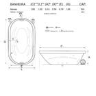 Banheira De Hidromassagem Atenas Dupla 1,83x1,00x0,43