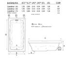 Banheira De Hidromassagem Caledonia Ind 1,50x0,80x0,43