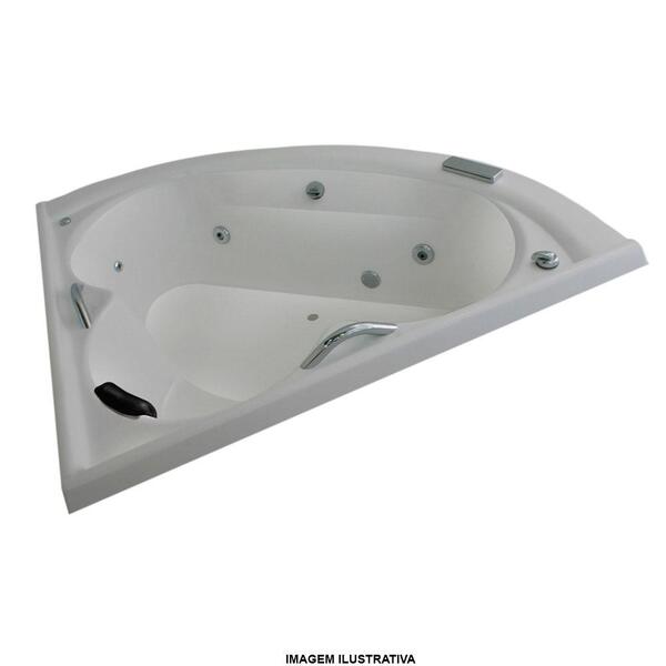 Banheira De Hidromassagem Cantabria Dupla 1,54x1,54x0,53