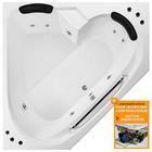 Banheira De Hidromassagem Canto Alpha Dupla 1,54x1,54x0,49