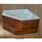 Banheira De Hidromassagem Canto Alpha Dupla 1,54x1,54x0,49