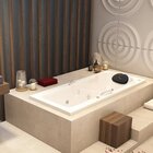 Banheira De Hidromassagem Capri Em Gel Coat Gran Luxo 135x80x