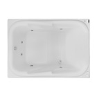 Banheira de Hidromassagem Retangular Double Tahiti 180x130x69cm Acrílico Branca Astra