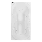 Banheira de Hidromassagem Retangular Due 170x90x44cm Acrílico Branca Astra