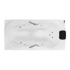 Banheira de Hidromassagem Retangular Due 170x90x44cm Acrílico Branca Astra