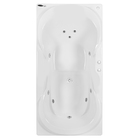 Banheira de Hidromassagem Retangular Due 180x90x44cm Gel Coat Branca Astra