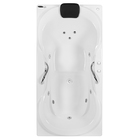 Banheira de Hidromassagem Retangular Due 180x90x44cm Acrílico Branca Astra