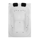 Banheira de Hidromassagem Retangular Due Maggiore 150x120x44cm Gel Coat Branca Astra