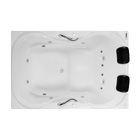 Banheira de Hidromassagem Retangular Due Maggiore 180x120x44cm Acrílico Branca Astra