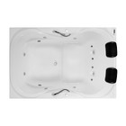 Banheira de Hidromassagem Retangular Due Maggiore 180x120x50cm Gel Coat Branca Astra