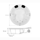 Banheira De Hidromassagem Firenze Em Gel Coat Gran Luxo 140cm