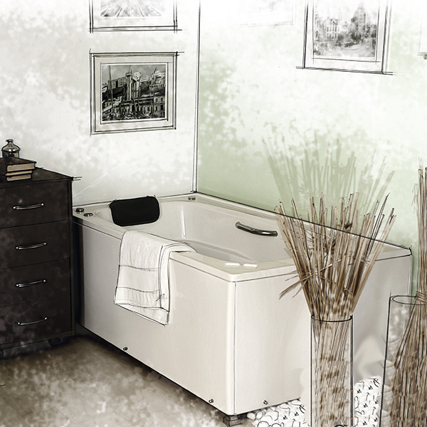 Banheira de Hidromassagem Florença 150x85x45 Mondialle