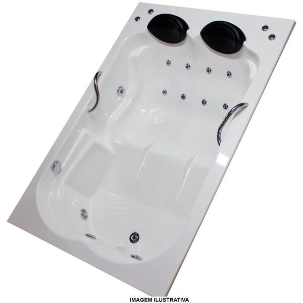 Banheira De Hidromassagem Gardenia Dupla 1,80x1,20x0,50