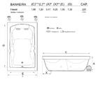 Banheira De Hidromassagem Hawaii Dupla 1,68x1,20x0,47