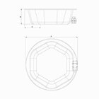 Banheira De Hidromassagem Hexa Gran Luxo Branco 180 Cm - Sem
