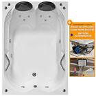 Banheira De Hidromassagem Hierro Dupla 1,50x1,20x0,40