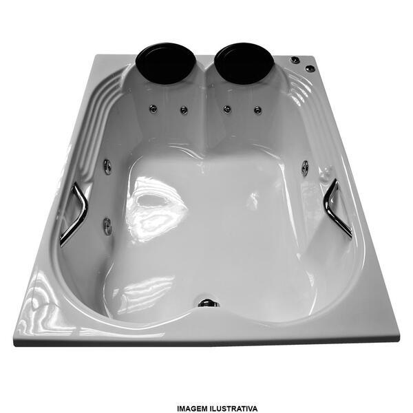 Banheira De Hidromassagem Hierro Dupla 1,50x1,20x0,40