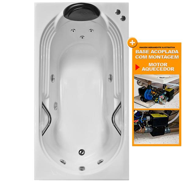 Banheira De Hidromassagem Hierro Individual 1,30x0,80x0,40