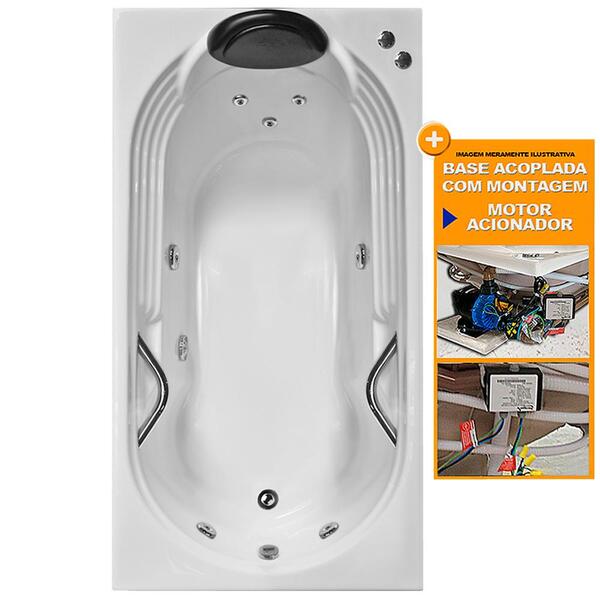 Banheira De Hidromassagem Hierro Individual 1,40x0,80x0,40