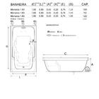Banheira De Hidromassagem Monarca Ind 1,50x0,90x0,43