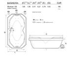 Banheira De Hidromassagem Munique Dupla 1,80x1,00x0,41
