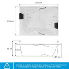 Banheira De Hidromassagem Nobile Maggiore Astra Em Gel Coat G