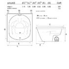 Banheira De Hidromassagem Ofuro Hibis Ii Ind 1,10x1,00x0,90