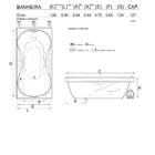 Banheira De Hidromassagem Orion Ind 1,82x0,90x0,48
