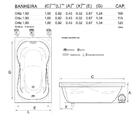 Banheira De Hidromassagem Ortiz Individual 1,50x0,92x0,43