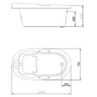 Banheira De Hidromassagem Ouro Fino Acrilnew Semi-oval Premiu