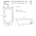 Banheira De Hidromassagem Pequim Dupla 1,90x1,10x0,41